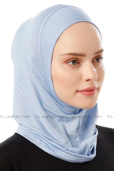 Babe Plain - Lichtblauw Al Amira One-Piece Hijab