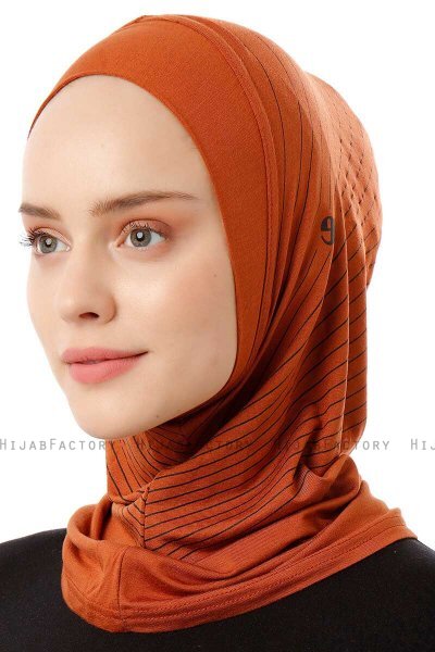 Babe Plain - Baksteenrood Al Amira One-Piece Hijab