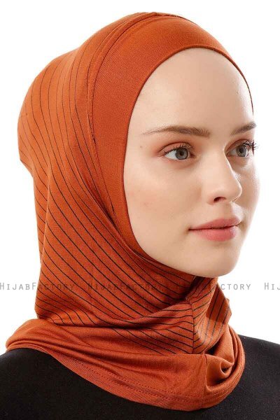 Babe Plain - Baksteenrood Al Amira One-Piece Hijab