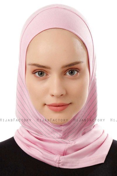 Babe Plain - Roze Al Amira One-Piece Hijab