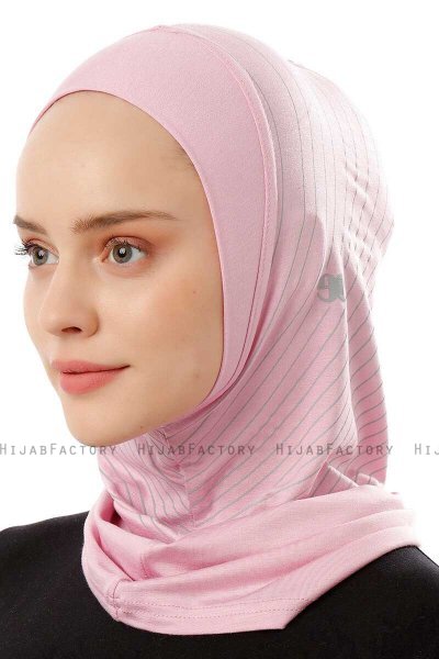 Babe Plain - Roze Al Amira One-Piece Hijab