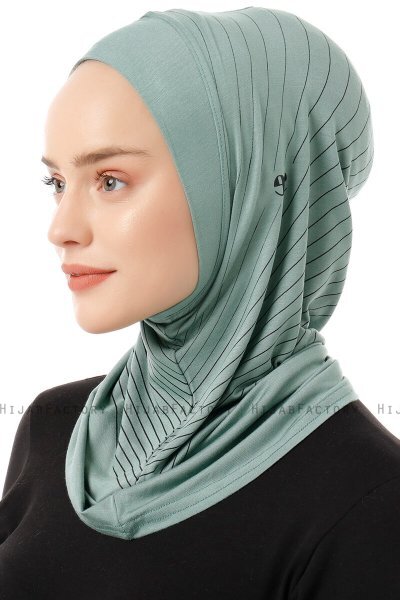 Babe Plain - Groen Al Amira One-Piece Hijab