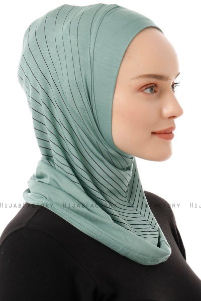 Babe Plain - Groen Al Amira One-Piece Hijab