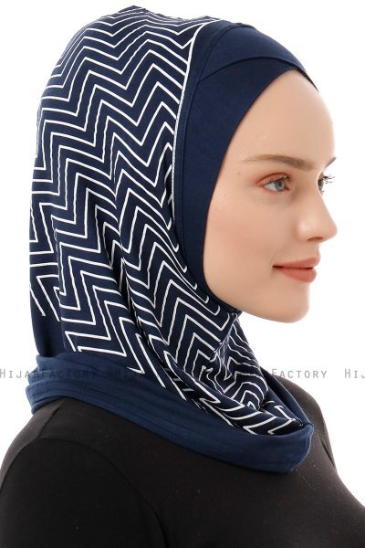 Silva Cross - Marineblauw Al Amira One-Piece Hijab