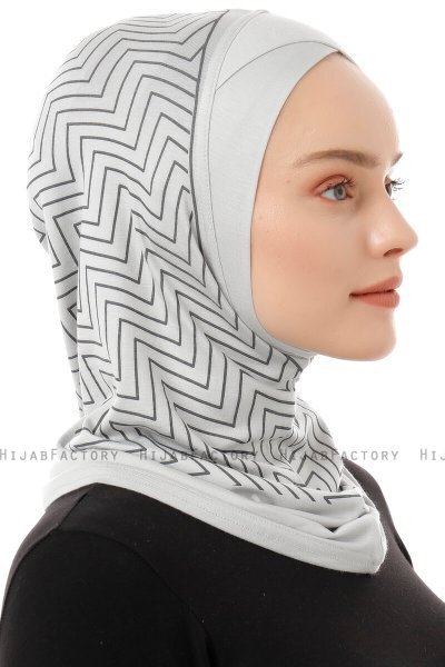 Silva Cross - Lichtgrijs Al Amira One-Piece Hijab