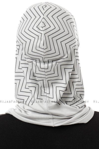 Silva Cross - Lichtgrijs Al Amira One-Piece Hijab