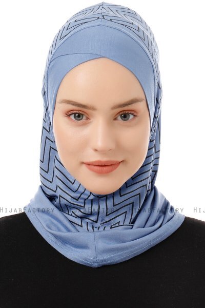 Silva Cross - Indigo Al Amira One-Piece Hijab