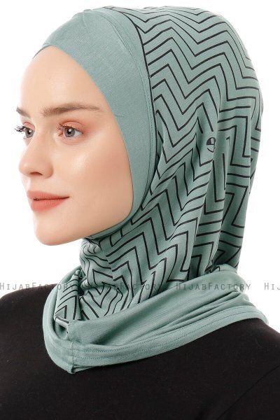 Silva Cross - Groen Al Amira One-Piece Hijab