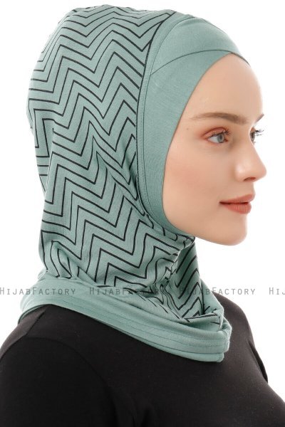 Silva Cross - Groen Al Amira One-Piece Hijab