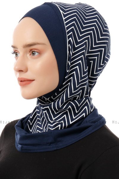 Silva Plain - Marineblauw Al Amira One-Piece Hijab