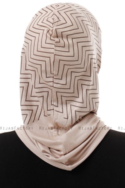 Silva Plain - Licht Taupe Al Amira One-Piece Hijab
