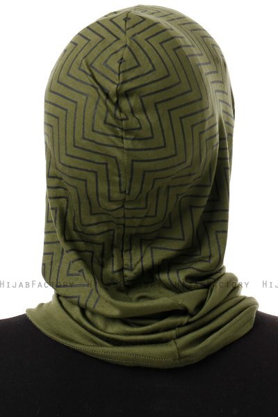 Silva Plain - Khaki Al Amira One-Piece Hijab