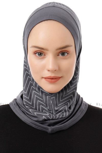 Silva Plain - Donker Grijs Al Amira One-Piece Hijab