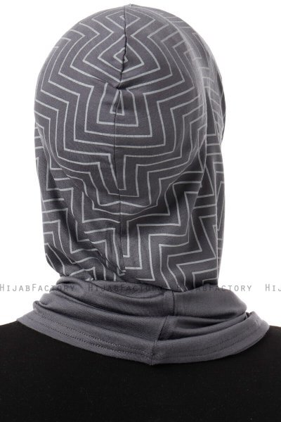 Silva Plain - Donker Grijs Al Amira One-Piece Hijab