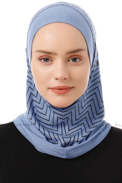 Silva Plain - Indigo Al Amira One-Piece Hijab