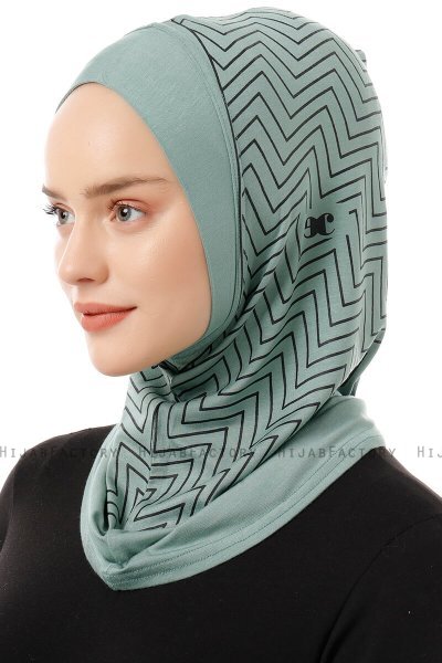 Silva Plain - Groen Al Amira One-Piece Hijab
