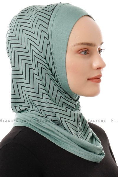 Silva Plain - Groen Al Amira One-Piece Hijab