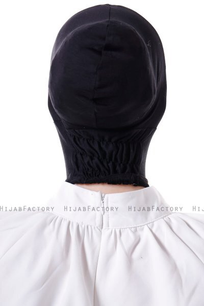 Elnara - Zwart Cross Hijab Onderkapje