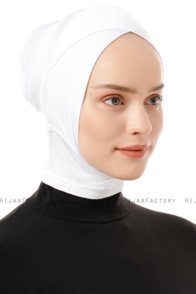 Elnara - Creme Cross Hijab Onderkapje