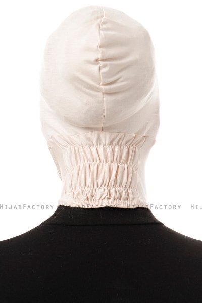 Elnara - Beige Cross Hijab Onderkapje