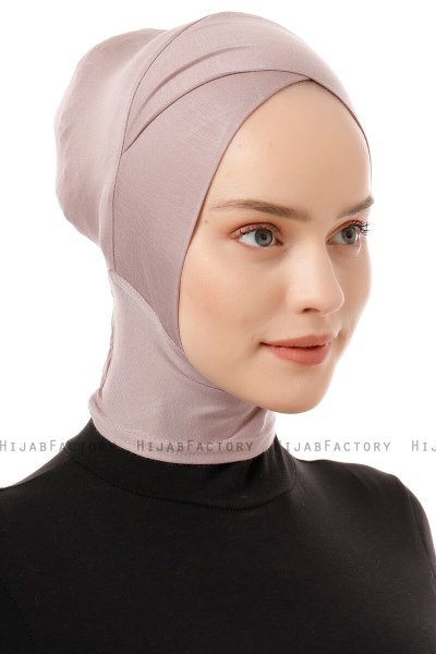 Elnara - Steen Grijs Cross Hijab Onderkapje