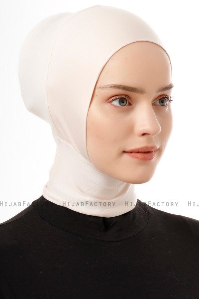 Elnara - Beige Plain Hijab Onderkapje