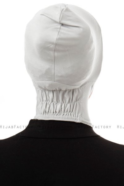 Elnara - Lichtgrijs Plain Hijab Onderkapje