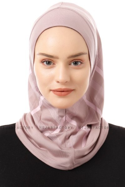 Ekose Plain - Steen Grijs Al Amira One-Piece Hijab