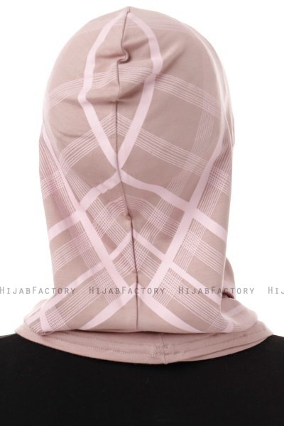 Ekose Cross - Steen Grijs Al Amira One-Piece Hijab