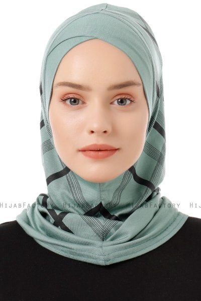 Ekose Cross - Groen Al Amira One-Piece Hijab