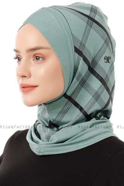 Ekose Cross - Groen Al Amira One-Piece Hijab