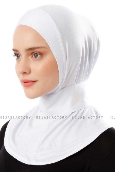 Ceren - Wit Praktisch Viscose Hijab