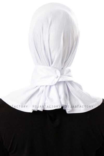 Ceren - Wit Praktisch Viscose Hijab
