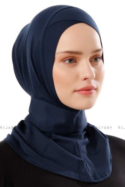 Ceren - Marineblauw Praktisch Viscose Hijab
