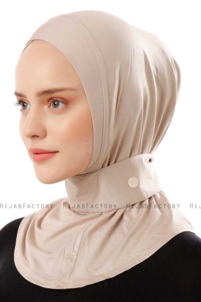 Ceren - Licht Taupe Praktisch Viscose Hijab