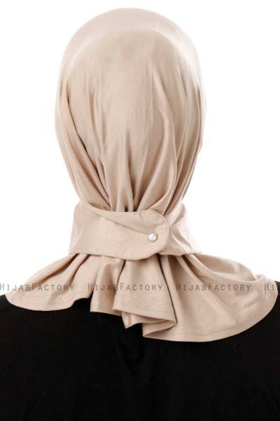 Ceren - Licht Taupe Praktisch Viscose Hijab