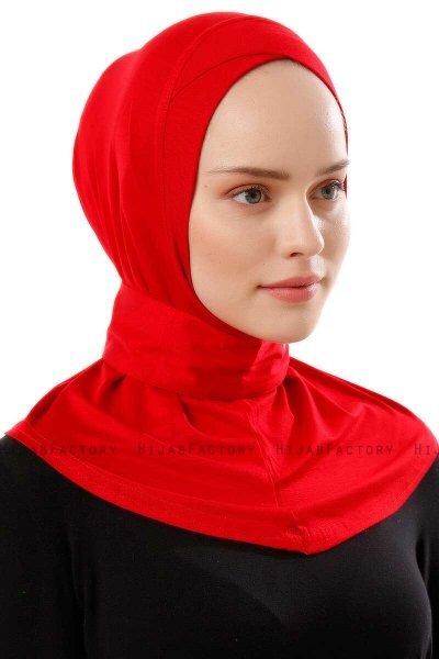 Ceren - Rood Praktisch Viscose Hijab