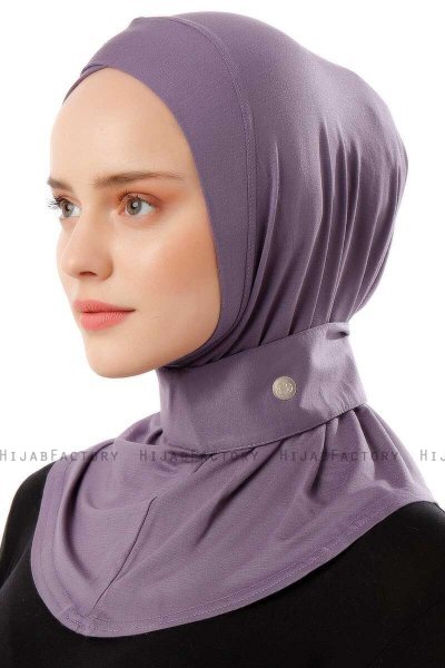 Ceren - Donkerpaars Praktisch Viscose Hijab