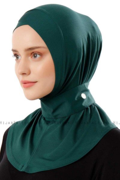 Ceren - Donkergroen Praktisch Viscose Hijab