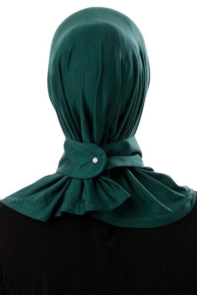 Ceren - Donkergroen Praktisch Viscose Hijab