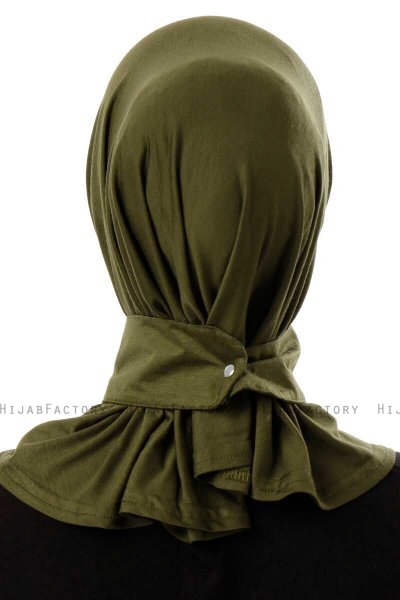 Ceren - Khaki Praktisch Viscose Hijab