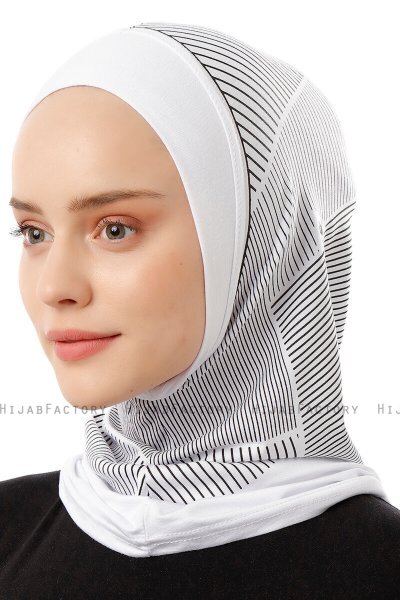 Wind Plain - Wit Al Amira One-Piece Hijab