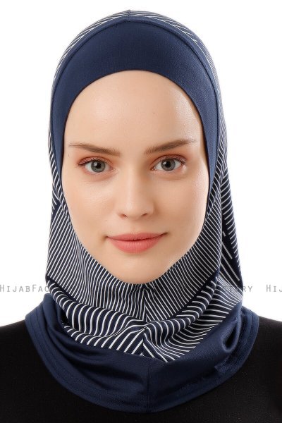Wind Plain - Marineblauw Al Amira One-Piece Hijab