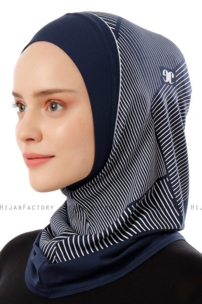 Wind Plain - Marineblauw Al Amira One-Piece Hijab