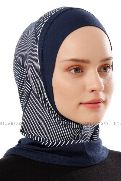 Wind Plain - Marineblauw Al Amira One-Piece Hijab