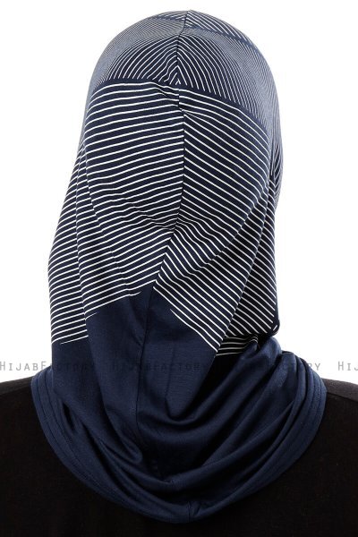 Wind Plain - Marineblauw Al Amira One-Piece Hijab