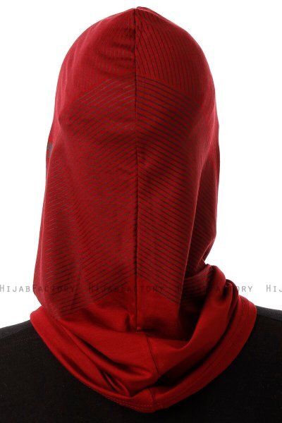 Wind Plain - Bordeaux Al Amira One-Piece Hijab