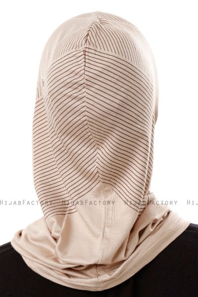 Wind Plain - Licht Taupe Al Amira One-Piece Hijab