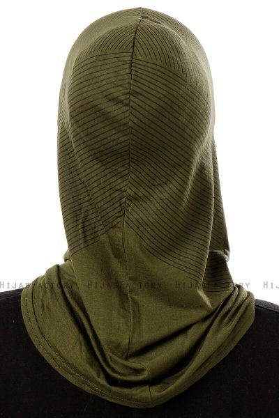 Wind Plain - Khaki Al Amira One-Piece Hijab