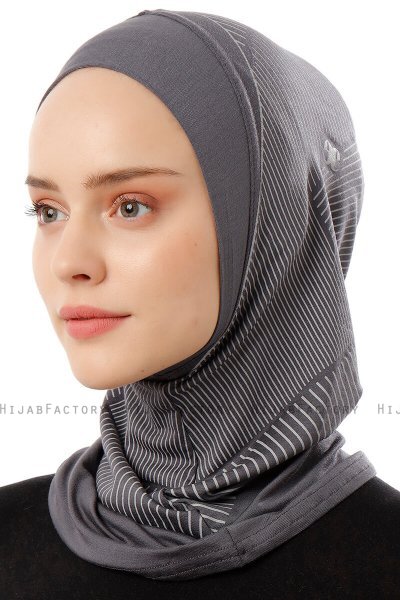 Wind Plain - Donker Grijs Al Amira One-Piece Hijab